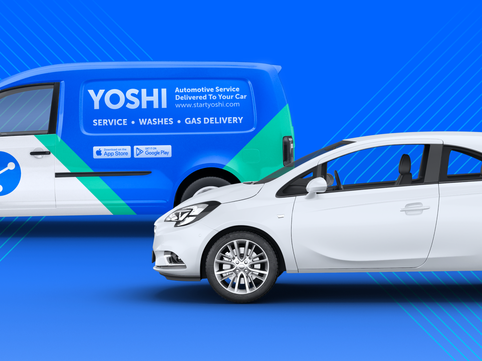 Yoshi fuel, wash, and service delivered to your car